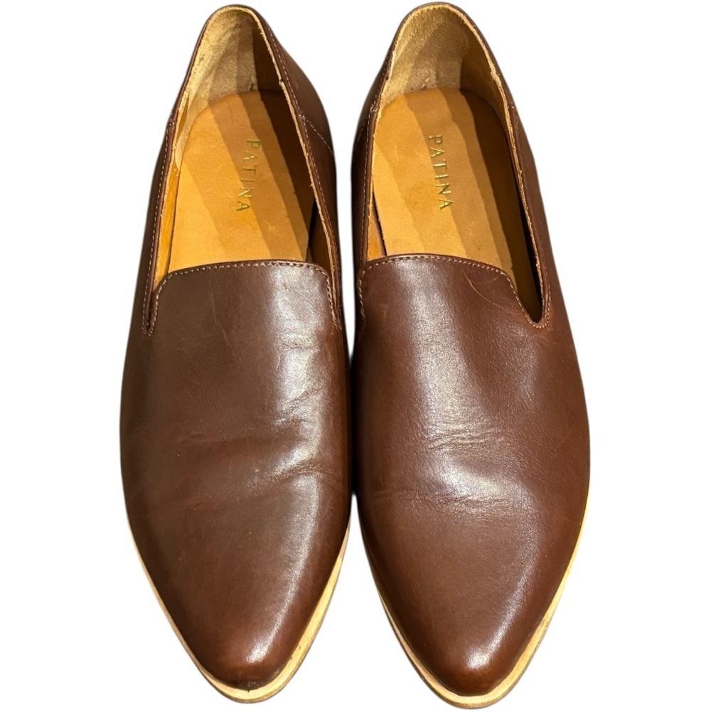 Portland Leather Patina Pointed Toe Loafers